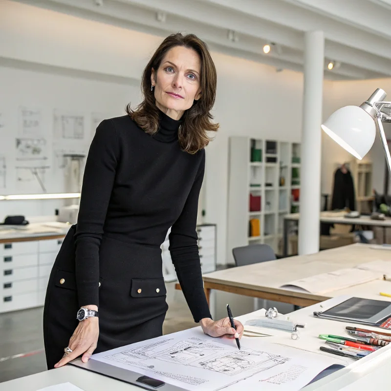 Nadine A. Jarvis product designer in studio workspace